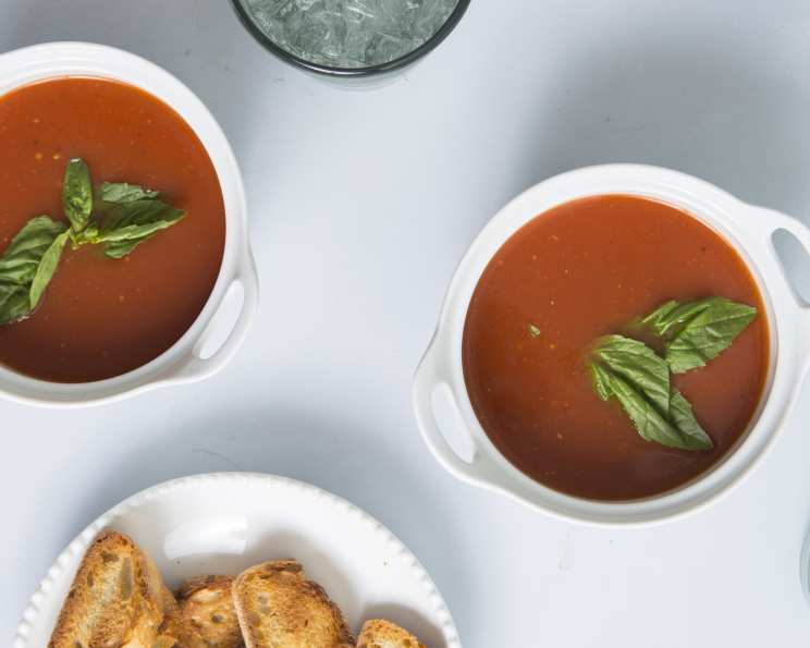 Spanish Tomato Basil Soup HCG Phase 2